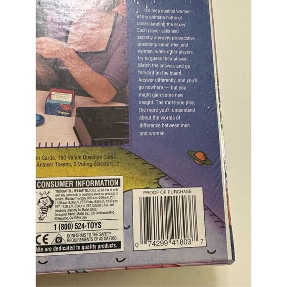 Men Are From Mars, Women Are From Venus The Game by Mattel 1998 41803 NWT - Picture 5 of 7